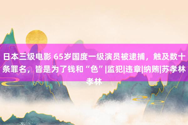 日本三级电影 65岁国度一级演员被逮捕，触及数十条罪名，皆是为了钱和“色”|监犯|违章|纳贿|苏孝林