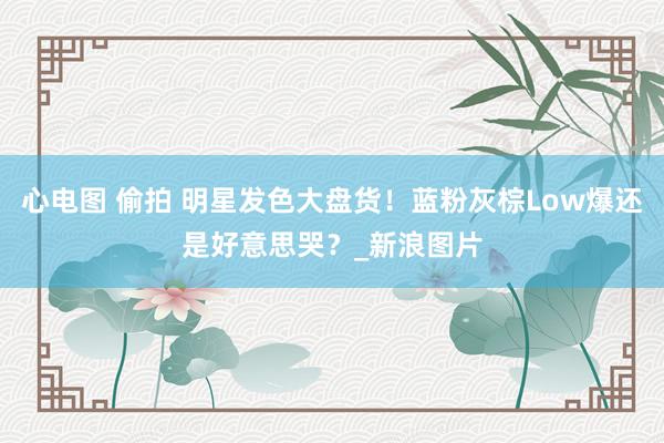 心电图 偷拍 明星发色大盘货！蓝粉灰棕Low爆还是好意思哭？_新浪图片